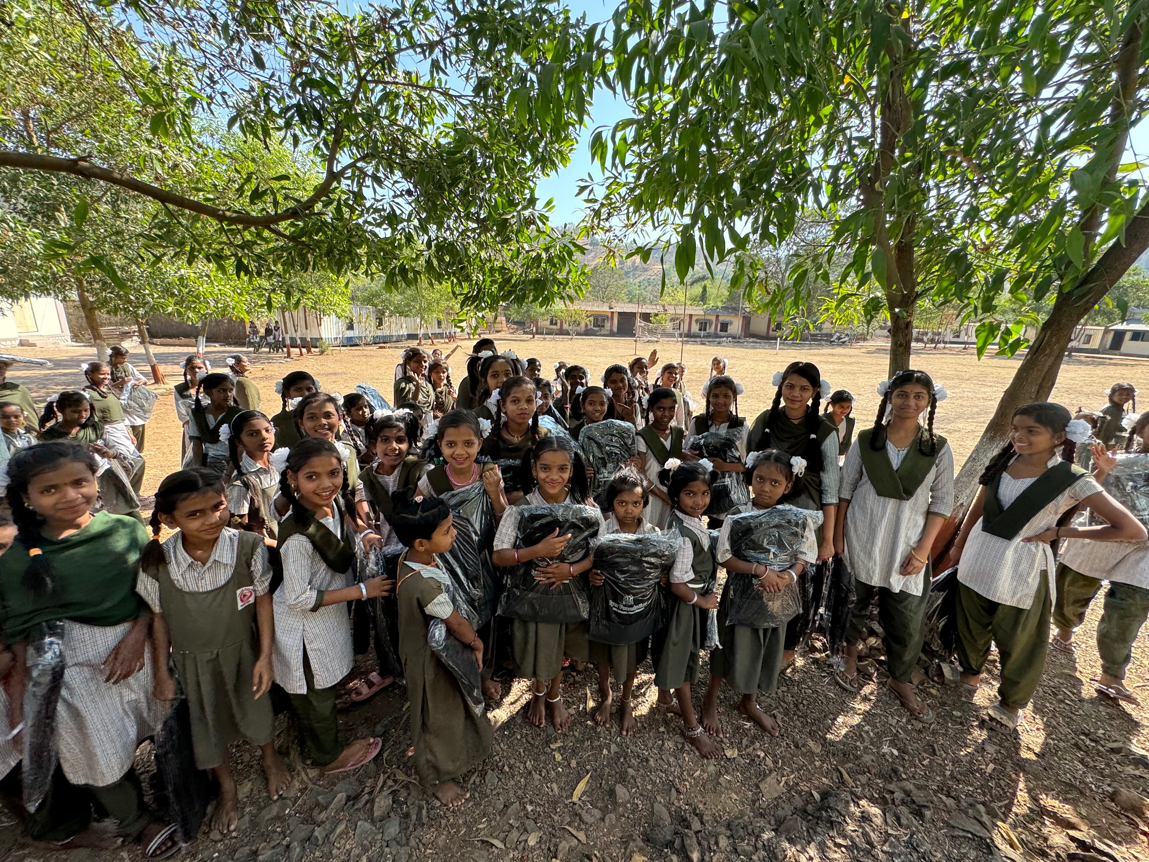 Students in a classroom supported by Iyer Foundation